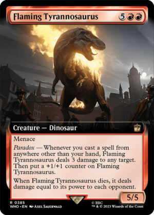 Flaming Tyrannosaurus