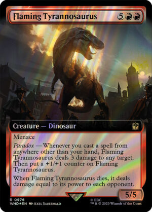 Flaming Tyrannosaurus