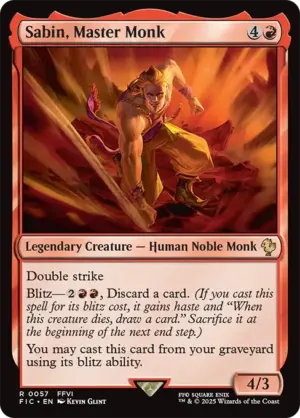 Sabin, Master Monk