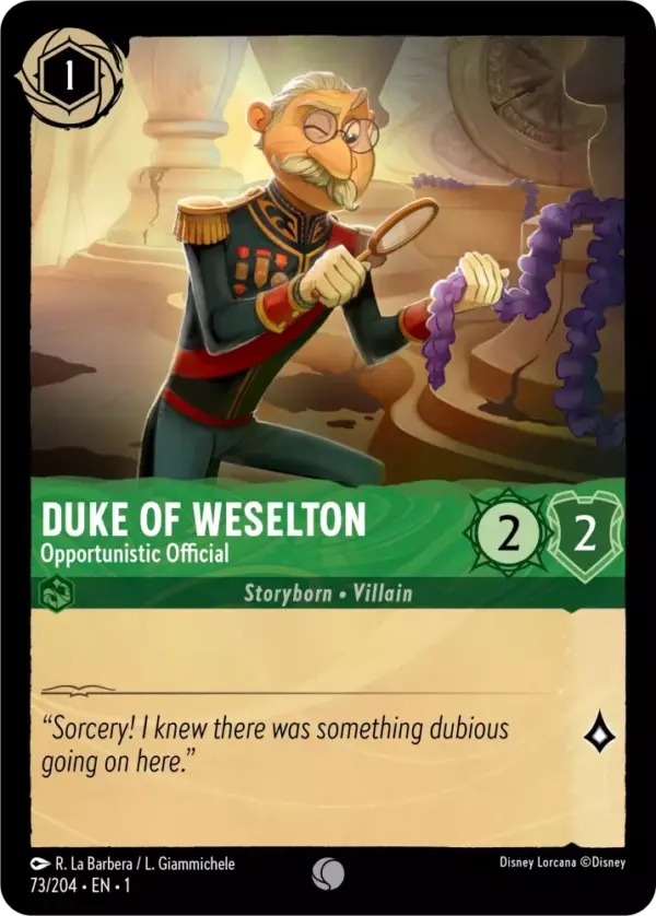 Duke of Weselton - Opportunistic Official