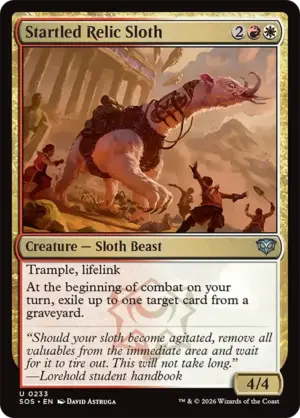 Startled Relic Sloth